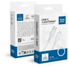 BlueStar USB C į Lightning kabelis, mėlynas, žvaigždės formos, 2,4A, 27W, 1 m, DC-001CL2.4, baltas