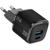 BlueStar Phone charger Blue Star Nano GaN USB C + USB A QC4.0 PD 3A 25W VT-331 juodas