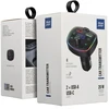 BlueStar Automobilio siųstuvas Blue Star Wave L1 RGB aplinkos apšvietimas tipas C x1 USB x2 20W juodas