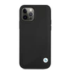 Apple iPhone 12 / 12 Pro BMW dėklas odinis Deboss (BMHCP12MRCDPK) juodos spalvos