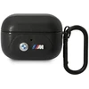 Apple AirPods Pro BMW Leather Curved Line (BMAP22PVTK) ausinių dėklas juodos spalvos
