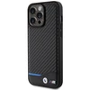 BMW Leather Carbon Apple iPhone 15 Pro Max - dėklas telefonui juodos spalvos