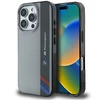 BMW BMHCP16L23HTFEG Apple iPhone 16 Pro 6.3" pilkos spalvos harddėklas Motorsport IML Vertical Stripe