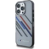 BMW Motosport IML Random Stripes Apple iPhone 16 Pro Case - dėklas telefonui pilkos spalvos