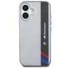 BMW Motosport IML Vertical Stripe Apple iPhone 16 Plus Case - dėklas telefonui pilkos spalvos