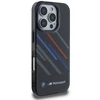 BMW BMHCP16X23HTRAK Apple iPhone 16 Pro Max 6.9" juodos spalvos harddėklas Motorsport IML Random Stripes