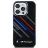 BMW BMHCP16X23HTRAK Apple iPhone 16 Pro Max 6.9" juodos spalvos harddėklas Motorsport IML Random Stripes