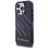 BMW BMHCP16X23HTRAK Apple iPhone 16 Pro Max 6.9" juodos spalvos harddėklas Motorsport IML Random Stripes