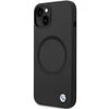 Apple iPhone 14 BMW Signature Liquid silikoninis dėklas MagSafe (BMHMP14SSILBK2) juodos spalvos