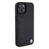 Apple iPhone 15 BMW dėklas Signature Logo Imprint Magsafe (BMHMP15SSLLBK) juodos spalvos