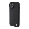 Apple iPhone 15 BMW dėklas Signature Logo Imprint Magsafe (BMHMP15SSLLBK) juodos spalvos