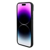 Apple iPhone 15 BMW dėklas Signature Logo Imprint Magsafe (BMHMP15SSLLBK) juodos spalvos
