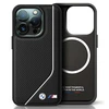 BMW BMHMP16L23PUCPK Apple iPhone 16 Pro 6.3" juodos spalvos dėklas M Perforated Twisted Line MagSafe