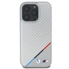 BMW M Carbon Tricolor Line MagSafe Case Apple iPhone 16 Pro - dėklas telefonui pilkos spalvos
