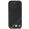 BMW M Perforated Tricolor Line MagSafe Case Apple iPhone 16 Pro - dėklas telefonui juodos spalvos
