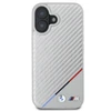 BMW M Carbon Tricolor Line MagSafe Apple iPhone 16 Case - dėklas telefonui pilkos spalvos