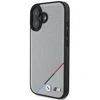 BMW M Perforated Tricolor Line MagSafe Apple iPhone 16 Case - dėklas telefonui pilkos spalvos