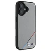 BMW M Perforated Tricolor Line MagSafe Apple iPhone 16 Case - dėklas telefonui pilkos spalvos