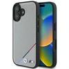 BMW M Perforated Tricolor Line MagSafe Apple iPhone 16 Case - dėklas telefonui pilkos spalvos