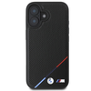 BMW M Perforated Tricolor Line MagSafe Apple iPhone 16 Case - dėklas telefonui juodos spalvos