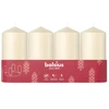 Bolsius Cylinder Candles 4pcs 100x48mm Kreminis