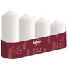 Bolsius Advent Christmas Candles 4pcs 60x48mm Baltas