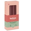 Bolsius Table candles 8pcs. in a box 170/20mm dark red