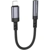 Borofone Adapteris BV24 Graceful - Lightning į jack 3,5mm - pilkos spalvos