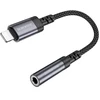 Borofone Adapteris BV24 Graceful - Lightning į jack 3,5mm - pilkos spalvos