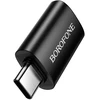 Borofone Adapteris BV26C – Type C to USB – juodos spalvos