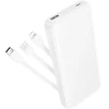 Borofone Power Bank 10000mAh BJ79 Clever – USB – with Type C and Lightning cables baltos spalvos