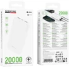 Borofone Power Bank 20000mAh BJ88A Clever – 2xUSB – baltos spalvos