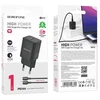 Borofone Laidinis įkroviklis BN13 Safety GaN – Type C – PD 30W su Type C į Lightning kabeliu juodos spalvos