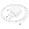 Borofone laidinis įkroviklis BN26 Fuente – Type C – PD 20W su Type C į Type C kabeliu baltos spalvos