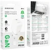 Borofone laidinis įkroviklis BN26 Fuente – Type C – PD 20W su Type C į Type C kabeliu, baltos spalvos