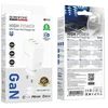 „Borofone“ sieninis įkroviklis BN32, GaN 4GB USB + 2xC tipo jungtys, QC 3.0 PD, 65W, su C tipo į C tipo jungtimi ir baltais laikikliais