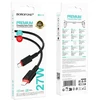 Borofone kabelis BX110 Beneficio – USB į Lightning – 2,4A 1 metras juodos spalvos