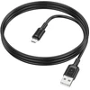 Borofone Kabelis BX111 Feliz – USB į Micro USB – 2,4A 1 metras juodos spalvos