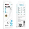 Borofone kabelis BX123 Leya – USB į Type-C – 36W 3A 1 m baltas
