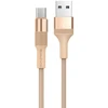Borofone Kabelis BX21 Outstanding – USB į Micro USB – 2,4A 1 metras aukso spalvos