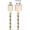 Borofone Kabelis BX24 Ring Current – USB į Micro USB – 2,4A 1 metras aukso spalvos