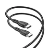 Borofone Kabelis BX51 Triumph – Type C į Type C – 60W 1 m juodos spalvos