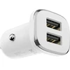 Automobilinis įkroviklis Borofone BZ12 su 2 USB jungtimis (2.4A) baltas