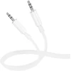 Borofone Kabelis BL21 Lemon – jack 3,5mm į jack 3,5mm – 1 metras baltos spalvos