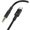 Borofone Cable AUX BL25B Nice – Type C to jack 3,5mm – 1 metre juodos spalvos