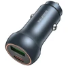 „Borofone“ automobilinis įkroviklis BZ32B Fresh – USB + C tipo – QC 3.0 PD 48W pilkas