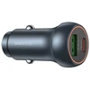 „Borofone“ automobilinis įkroviklis BZ32B Fresh – USB + C tipo – QC 3.0 PD 48W pilkas
