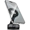 Borofone Car holder BH140 Gloria vacuum, magnetic to windshield juodas