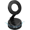 Borofone Car holder BH140 Gloria vacuum, magnetic to windshield juodas