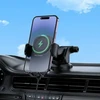 Oem Borofone automobilinis laikiklis BH222 Leading with induction charging to windshield juodos spalvos